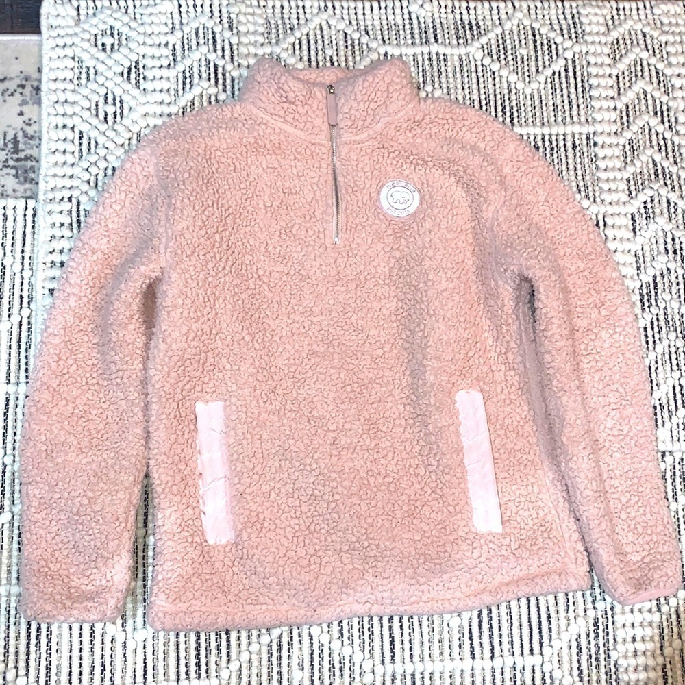Snuggly Warm Ivory Ella 1/4 Zip Sherpa